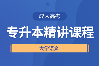 贵州成人高考专升本《大学语文》直播精讲试听课程