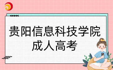 贵阳信息科技学院成人高考专业